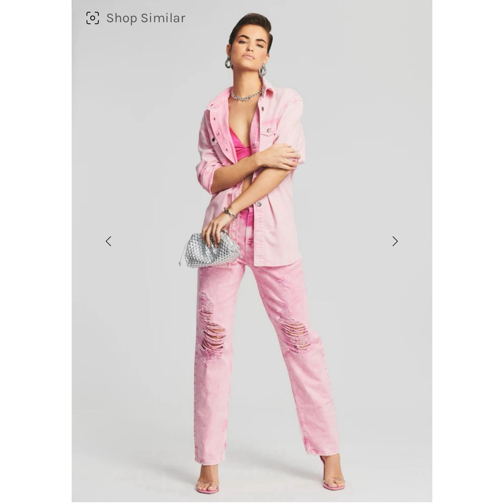 NWT Retrofête Doreen Shirt – Pink Denim – XS - Picture 5 of 6